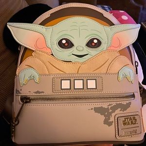 Disney Star Wars Mandalorian The Child Baby Yoda Loungefly Backpack